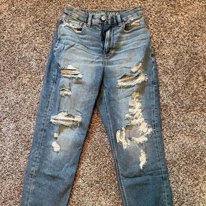 American eagle mom jeans size 4